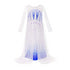 White-Purple Party Costume Princess Dress With Cape